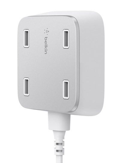 اشتري Rockstar 4 USB Port Wall Charger 10قدم White في الامارات