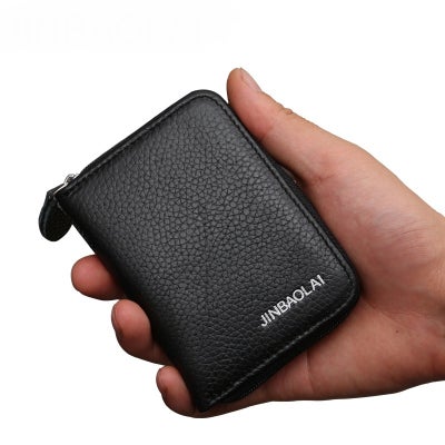 Buy Leather Multifunctional Wallet Black in UAE