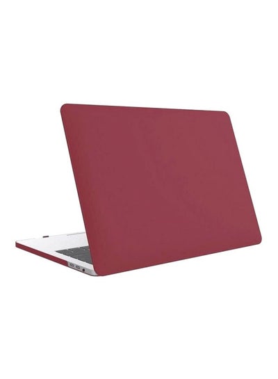 اشتري Hard Shell Protective Cover For Apple Macbook Pro 13, 13.3 inch With Keyboard Cover أحمر في الامارات