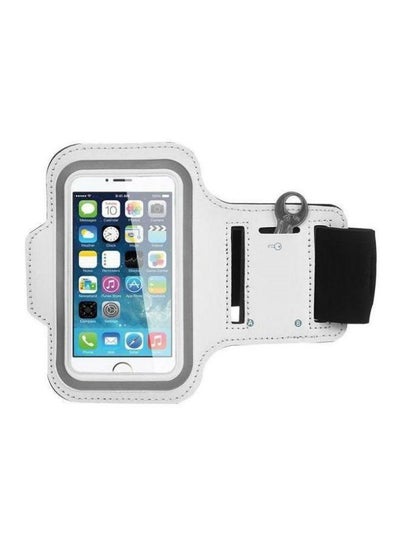 Buy Universal Mobile Armband Case White/Clear in UAE