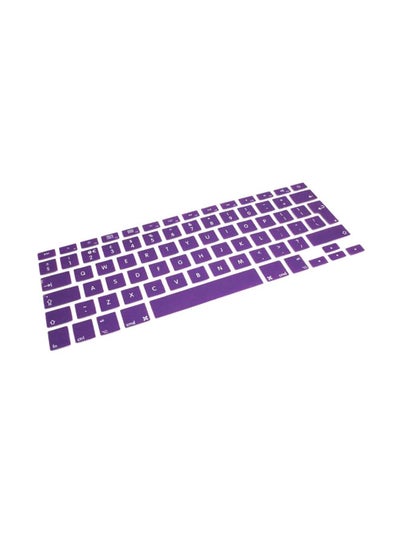 Buy Keyboard Skin / Protector For Macbook Pro 13 15 17 Inch - Uk Layout English Keys Purple in UAE