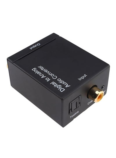 Buy Digital To Analog Audio Converter Adapter Black in UAE