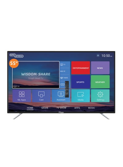 Buy 55-Inch Smart UHD TV SGLED55AUST2 Black/Silver in UAE