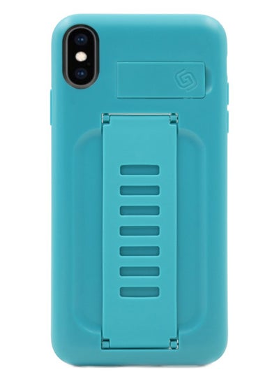 Buy Boost With Kickstand Case Cover For Apple iPhone XS Max Aqua in Saudi Arabia