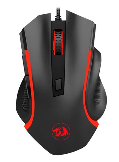 Buy Redragon M606 Nothosaur Gaming Mouse with Optical Sensor 3200 DPI, 6 Buttons (Black) in Egypt