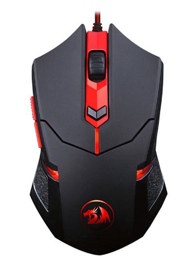 Buy Wired Programmable Optical Gaming Mouse Black/Red in UAE