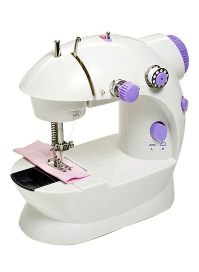 Buy Portable Stainless Steel Sewing Machine SM-202A White/Purple in Egypt