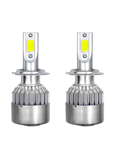 Buy 2-Piece LED Headlight Bulb Set in UAE