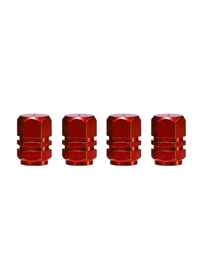 Buy 4-Piece Car Wheel Tires Valve Set in Saudi Arabia