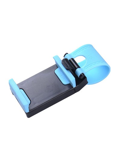 Buy Mobile Phone Gps Universal Car Steering Wheel Clip Mount Holder Cradle Stand Blue/Black in UAE