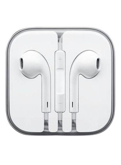 Buy Earphone Headset Withremote Mic For iPhone 6S/6Splus/6/6Plus/5/4/iPad/iPod (Awd) White in Saudi Arabia