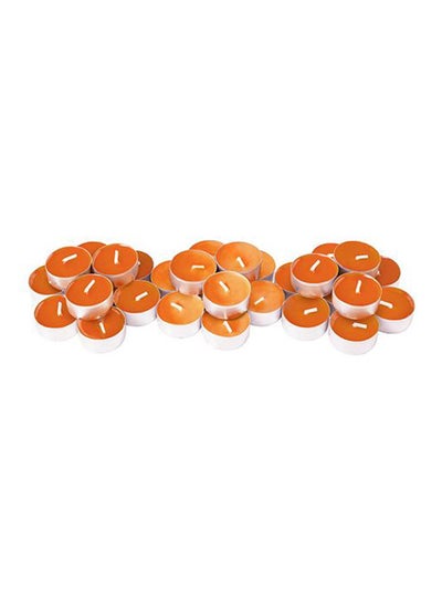 Buy 30-Piece Tangerine Sunshine Tealight Scented Candle Orange in Egypt