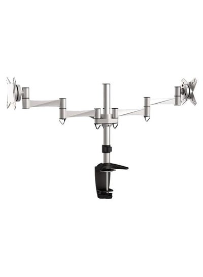 اشتري Dual Monitor Desk Mount Silver/Black في الامارات