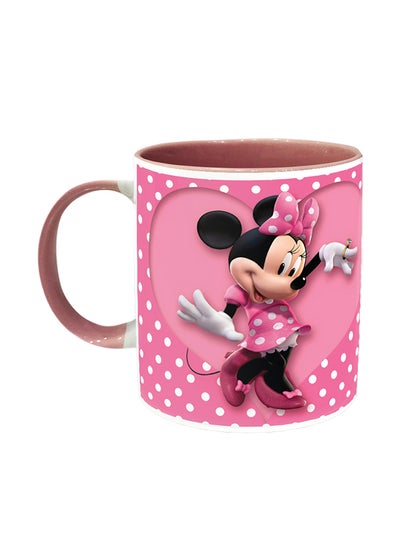 اشتري Minnie Mouse Polka Dot Design Ceramic Coffee Mug متعدد الألوان 11 أوقية في الامارات