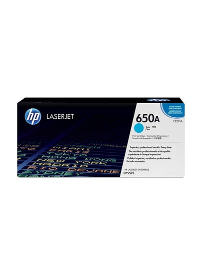 Buy 650A Original LaserJet Toner Cartridge Cyan in UAE