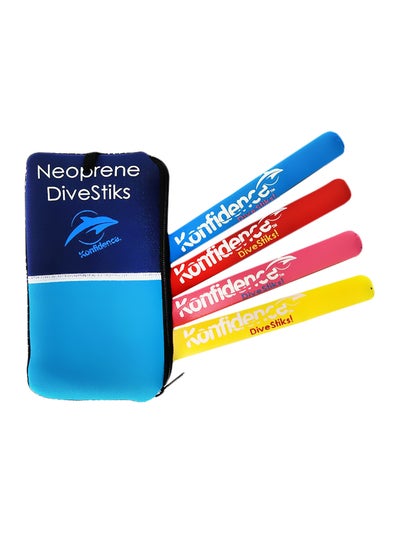 Buy 4-Piece Neoprene Divestiks Swimming Aid With Pouch in UAE