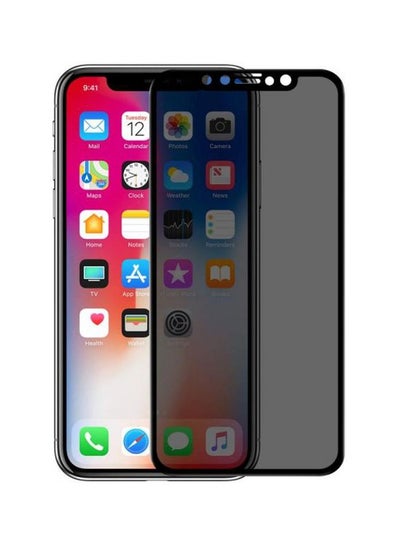 Buy Tempered Glass Screen Protector For Apple iPhone XS Black in Saudi Arabia