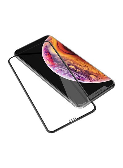 Buy Tempered Glass Screen Protector For Apple iPhone XS Black/Clear in Saudi Arabia