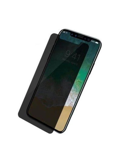 Buy Anti-Spy Tempered Glass Screen Protector For Apple iPhone X/XS Black in Saudi Arabia