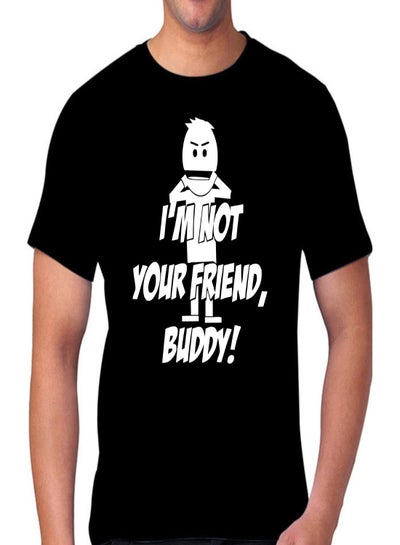 اشتري I'm Not Your Friend, Buddy Short Sleeve T-shirt أسود في الامارات