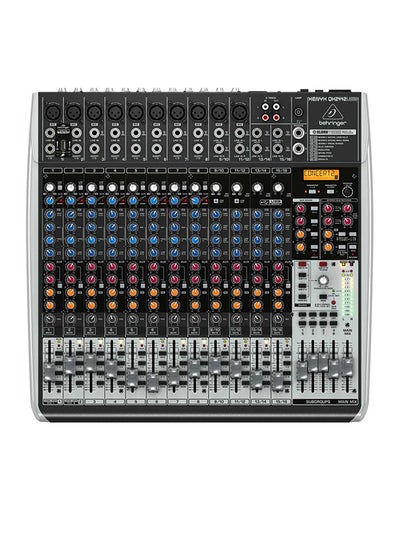 Buy Premium 24-Input 4/2-Bus Mixer with Multi-FX Processor QX2442USB Grey/Red/Blue in UAE