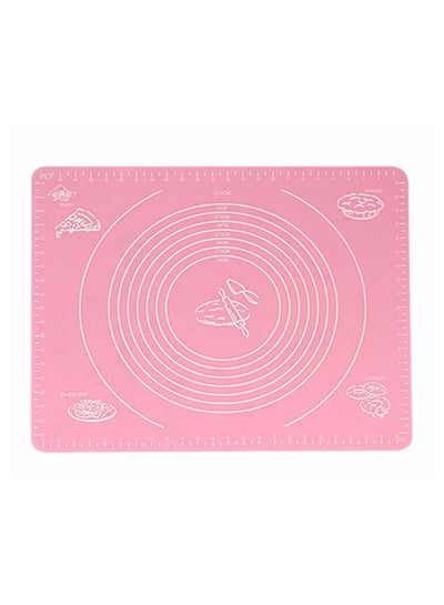 Buy Cake Dough Rolling Kneading Baking Mat Pink 40 x 30centimeter in Saudi Arabia