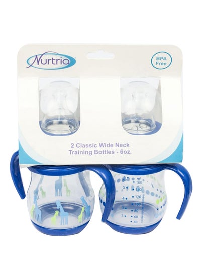 Buy 2-Piece Wide Neck Bottle Set (6+ Months) 177ml in UAE