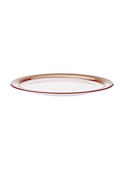 Buy Servewell Dinner Plate Off White 28 x 28centimeter in UAE