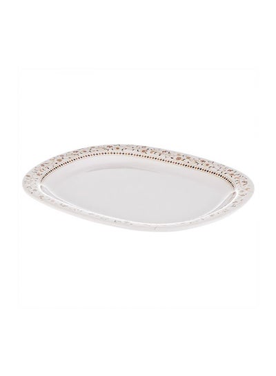 اشتري Servewell Melamine Oval Server Platter أبيض فاتح 30 x 25 سنتيمتر في الامارات