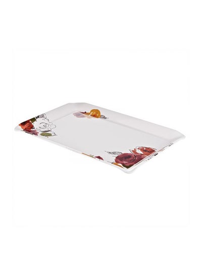 Buy Servewell Living Rose Large Tray Multicolour 38 x 27cm in UAE