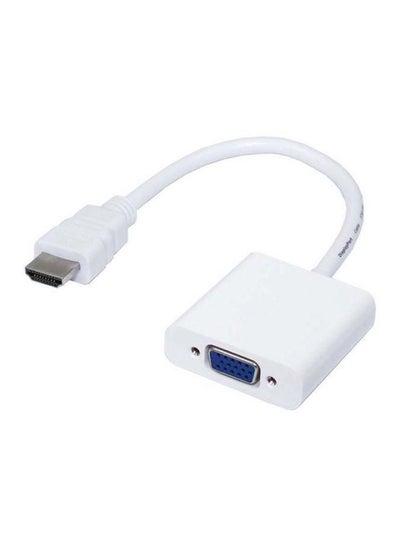 Buy VGA To HDMI Adapter White/Silver/Blue in Egypt
