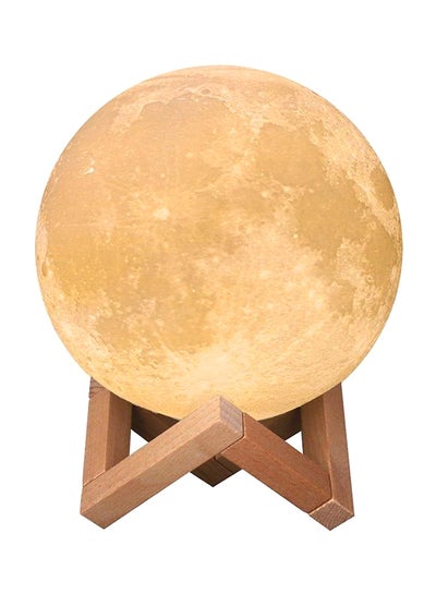 Buy Rechargeable Moon Night Lamp White/Yellow in UAE