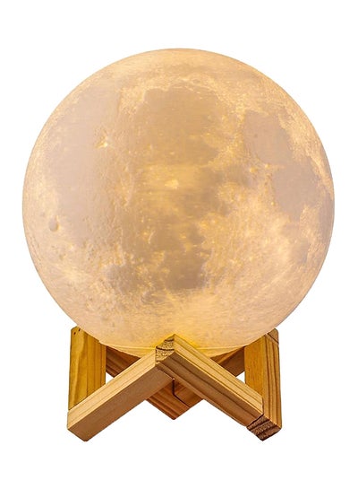 Buy LED Moon Night Lamp White/Yellow in UAE