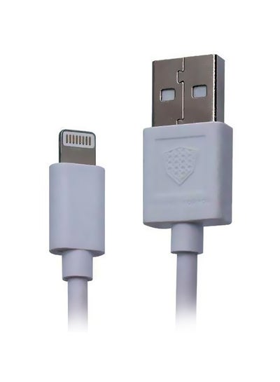 Buy Data Sync Charging Cable For Apple iPhone White/Silver in Saudi Arabia