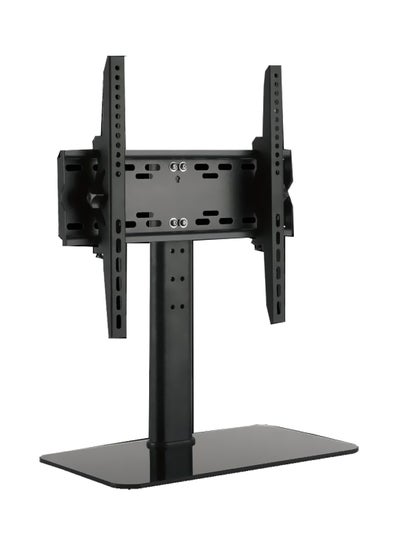 Buy Tabletop TV Stand for 26-60 inch LCD LED TV - 6 Level Height Adjustable TV Stand Mount Black in UAE