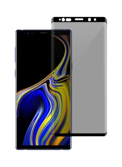 Buy 5D Privacy Tempered Glass Screen Protector For Samsung Galaxy Note 9 Clear/Black in UAE