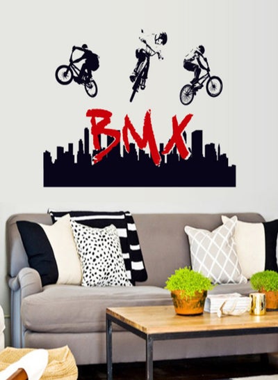 اشتري Stunt Bike Silhouette Wall Sticker في الامارات