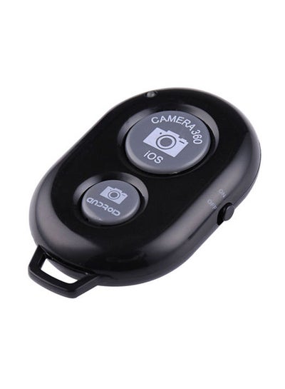 Buy Wireless Remote Control Bluetooth Selfie Camera Shutter For iPhone Black in UAE