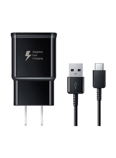 Buy Type C Mobile Charger With Cable For Samsung Galaxy S9/S8 Plus/Note8 Black in Egypt