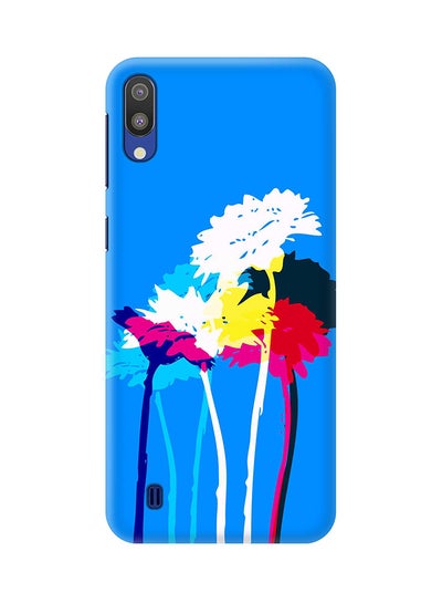 Buy Matte Finish Slim Snap Basic Case Cover For Samsung Galaxy M10 Bleeding Flowers (Blue) in UAE