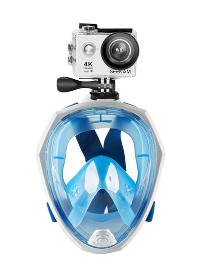 اشتري Full Face Detachable Dry Snorkeling Diving Mask في الامارات