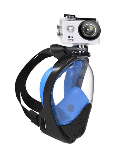 Buy Full Face Detachable Dry Snorkeling Diving Mask 6.1X5.1inch in UAE