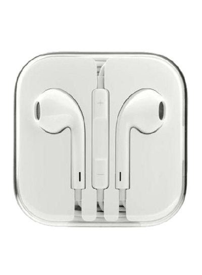 Buy Earphone With Remote And Mic For iPhone 5 5G White in Saudi Arabia