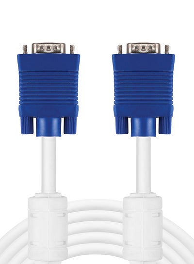 Buy Monitor VGA LUX Cable White/Blue in UAE