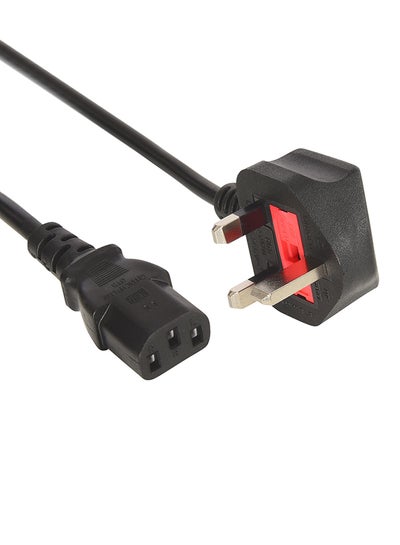 Buy 230V UK PC-Wall Cable Black in Saudi Arabia