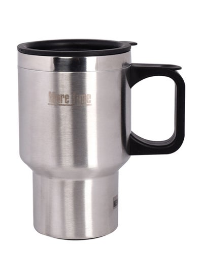 Buy Stainless Steel Travel Mug Silver/Black in Saudi Arabia