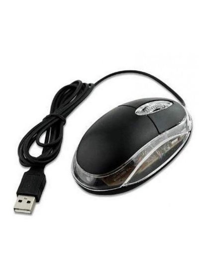 Buy XF-MU01 Wired Optical Mouse Black/Clear in Saudi Arabia