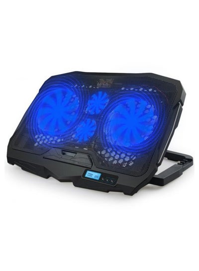 اشتري USB Laptop Desk Cooling Fan Blue/Black في مصر