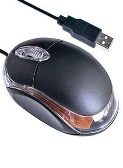 اشتري ماوس ضوئي مزود بمنفذ USB أسود في مصر