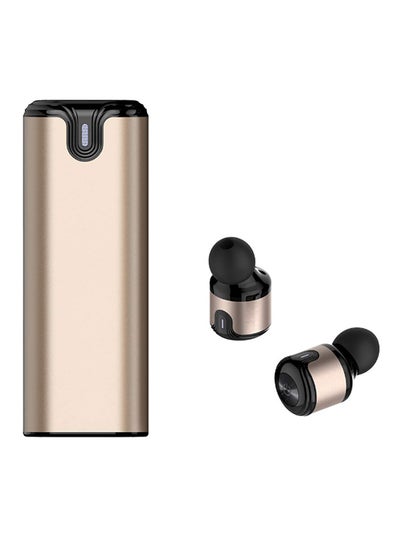 Buy Bluetooth Earphone With Charging Case Rose Gold in Saudi Arabia